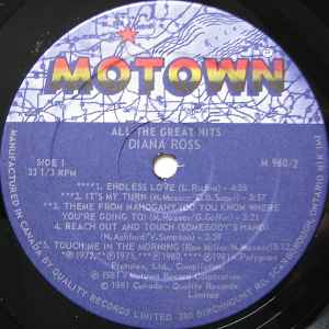 Diana Ross – All The Great Hits - 1981 VinylPursuit.com