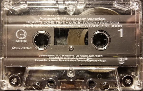 Aerosmith – Permanent Vacation - 1987 Cassette VinylPursuit.com