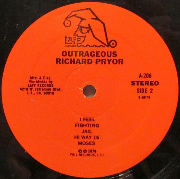 Richard Pryor – Outrageous - 1979 US Original VinylPursuit.com