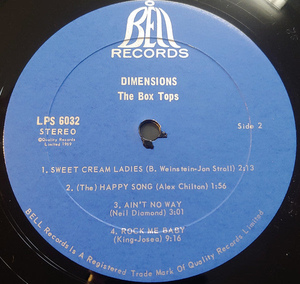 The Box Tops – Dimensions VinylPursuit.com