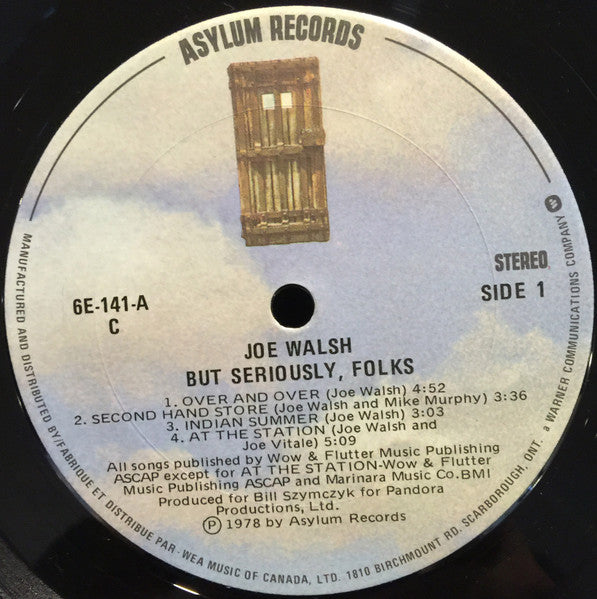 Joe Walsh – "But Seriously, Folks..." 1978 VinylPursuit.com