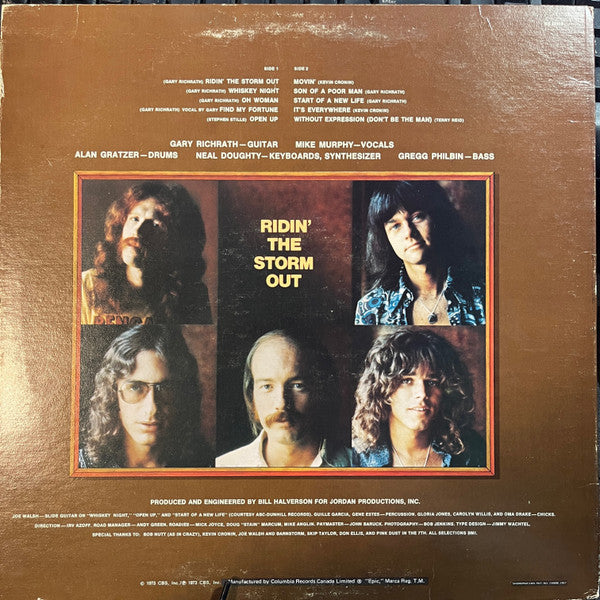 REO Speedwagon – Ridin' The Storm Out - 1973 Original - Vinyl Pursuit Inc