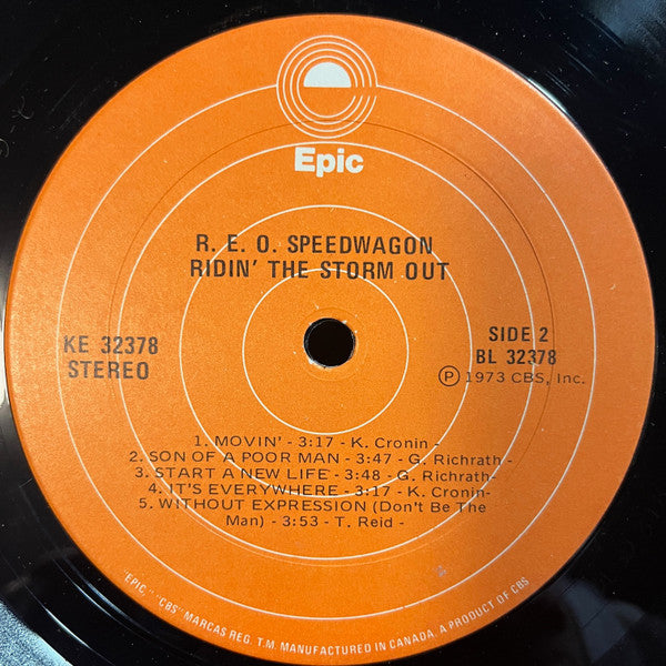 REO Speedwagon – Ridin' The Storm Out - 1973 Original - Vinyl Pursuit Inc