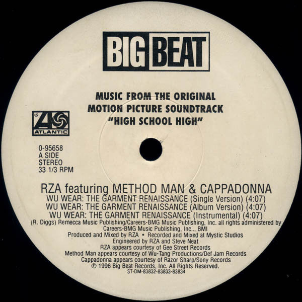 RZA Feat. Method Man & Cappadonna – Wu-Wear: The Garment Renaissance - 1996 Original VinylPursuit.com