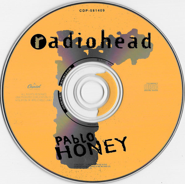 Radiohead – Pablo Honey - CD Vinyl Pursuit Inc