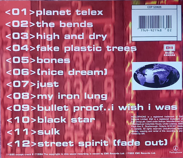 Radiohead – The Bends - 1995 CD Vinyl Pursuit Inc