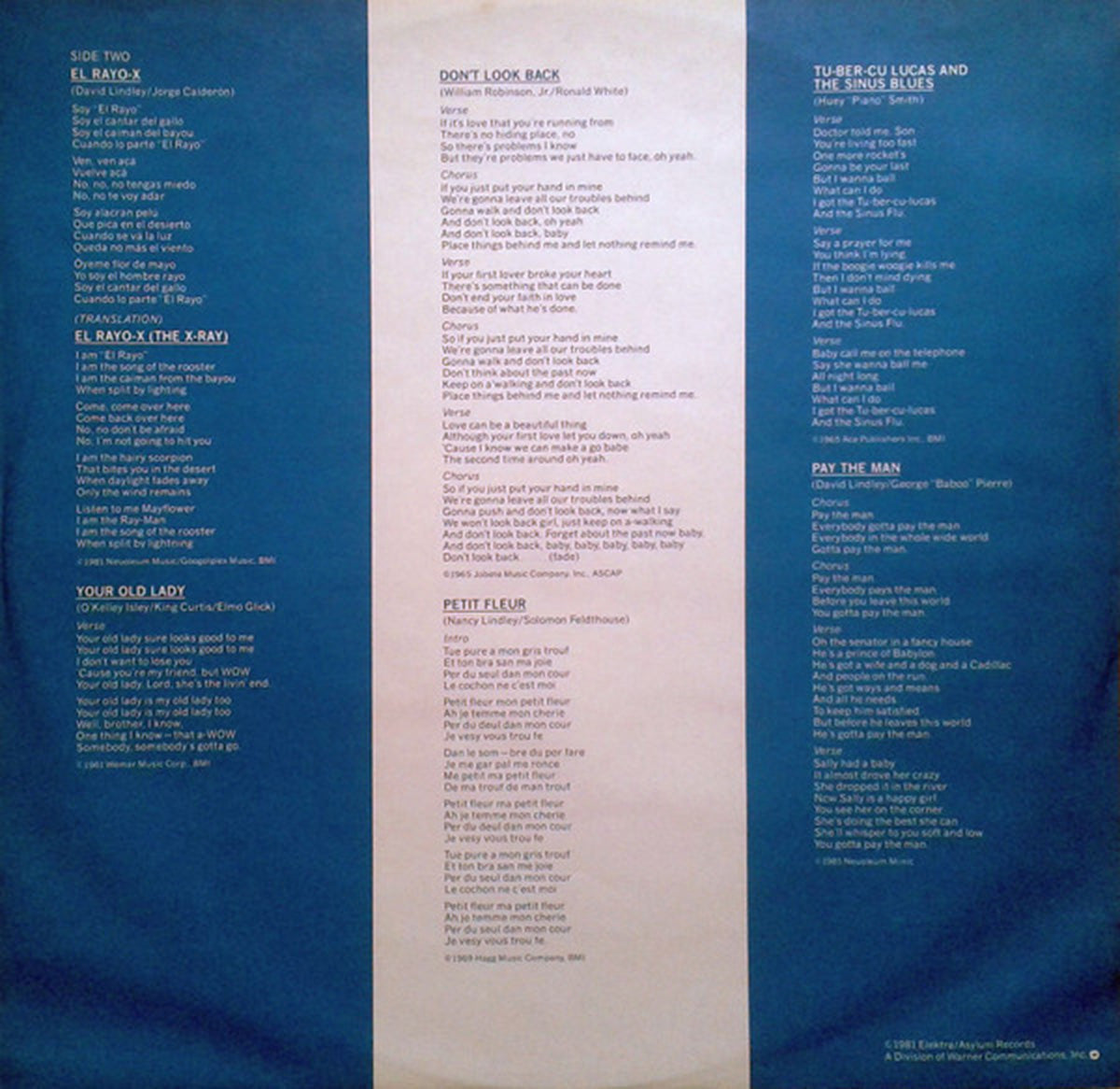 David Lindley – El Rayo-X - 1981 VinylPursuit.com