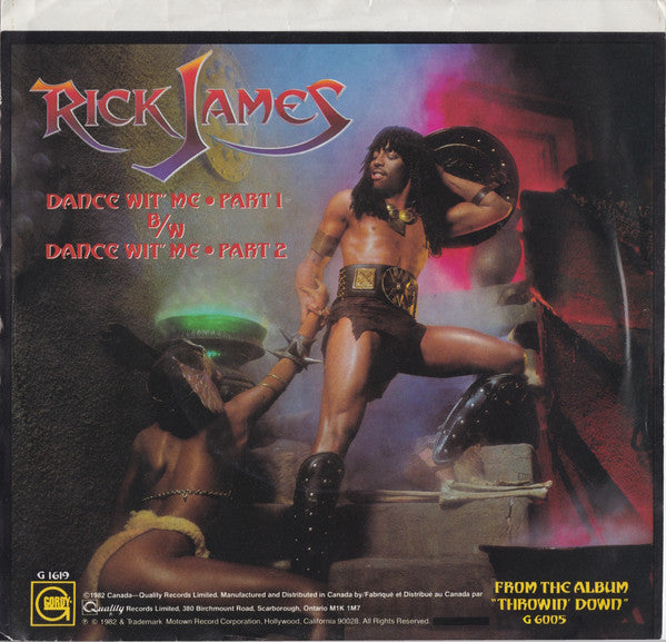 Rick James – Dance Wit' Me -  7" Single - 1982 Vinyl Pursuit Inc