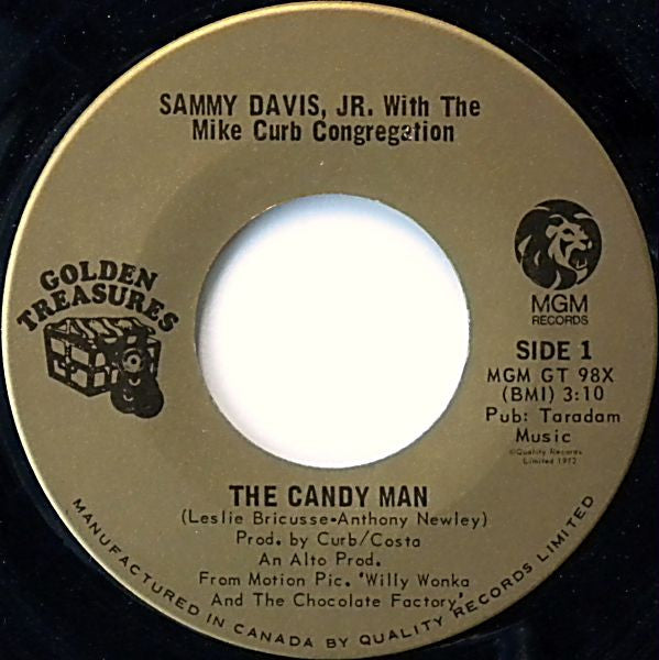 Sammy Davis Jr – The Candy Man / I Want To Be Happy -  7" Single - 1972 Vinyl Pursuit Inc