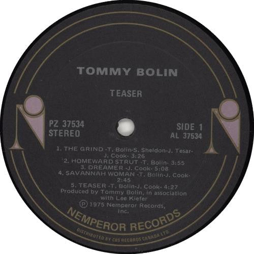 Tommy Bolin – Teaser - 1981 Pressing VinylPursuit.com