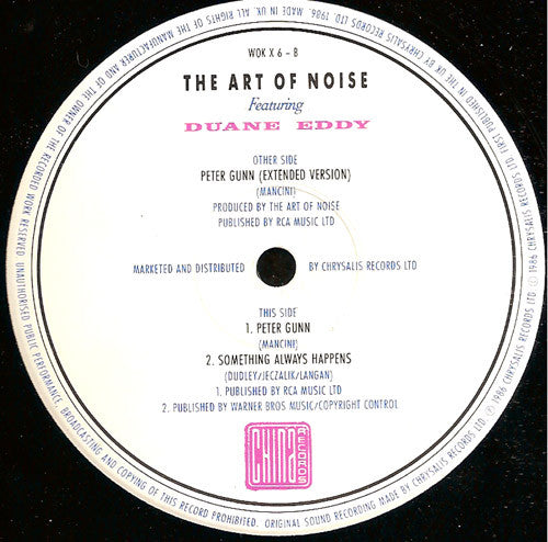 The Art Of Noise Featuring Duane Eddy – Peter Gunn (Extended Version) - 1986 UK Original Vinyl Pursuit Inc