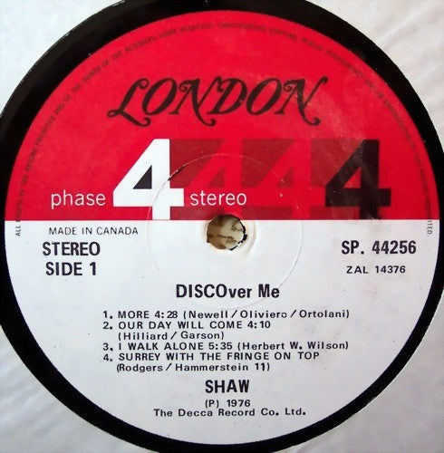 Shaw – DISCOver Me - 1976 VinylPursuit.com