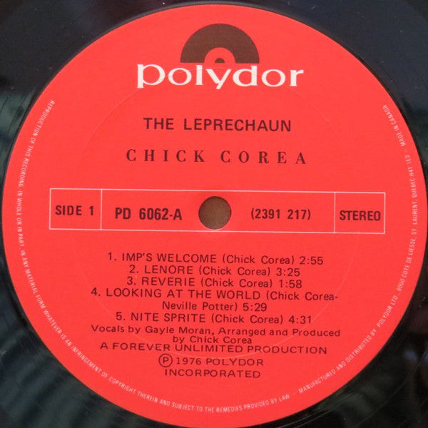 Chick Corea – The Leprechaun - 1976 Original VinylPursuit.com