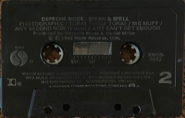 Depeche Mode – Speak & Spell - 1981 Cassette VinylPursuit.com