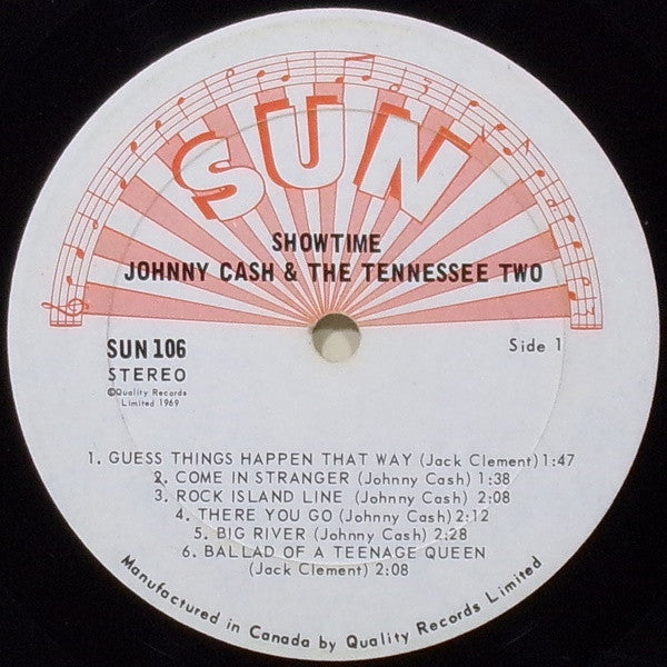 Johnny Cash & The Tennessee Two – Show Time - 1969 Sun Original VinylPursuit.com