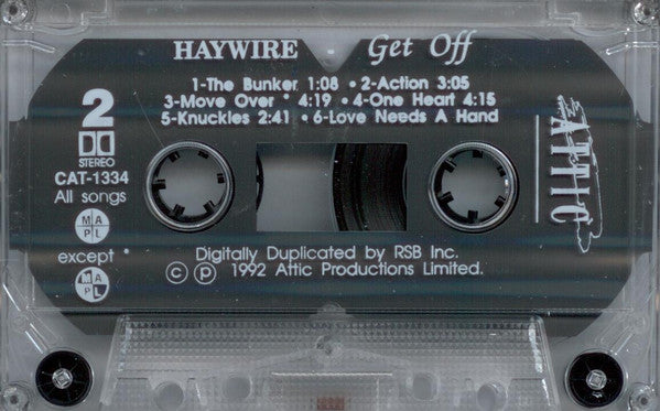 Haywire – Get Off - 1992 Cassette VinylPursuit.com