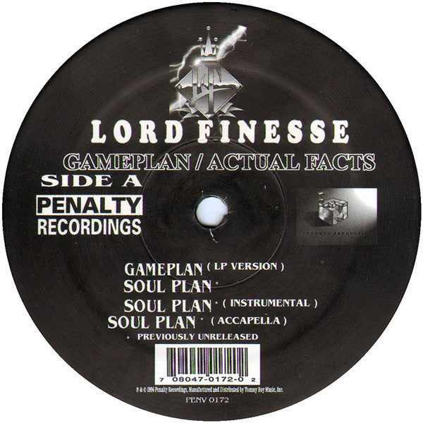 Lord Finesse – Gameplan / Actual Facts - 1996 Original VinylPursuit.com