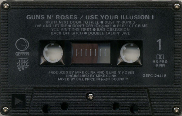 Guns N' Roses – Use Your Illusion I - 1991 Cassette VinylPursuit.com