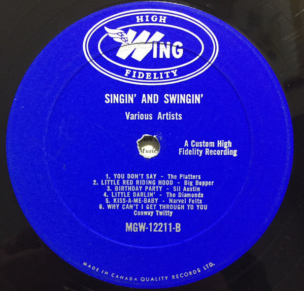Various – Singin' & Swingin' - 1959 Mono Original VinylPursuit.com