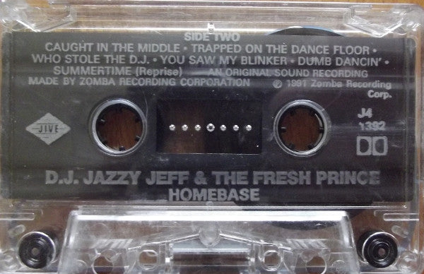 DJ Jazzy Jeff & The Fresh Prince – Homebase - 1991 Cassette VinylPursuit.com