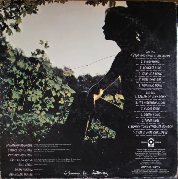 Jonathan Edwards – Honky-Tonk Stardust Cowboy - 1972 US Pressing VinylPursuit.com
