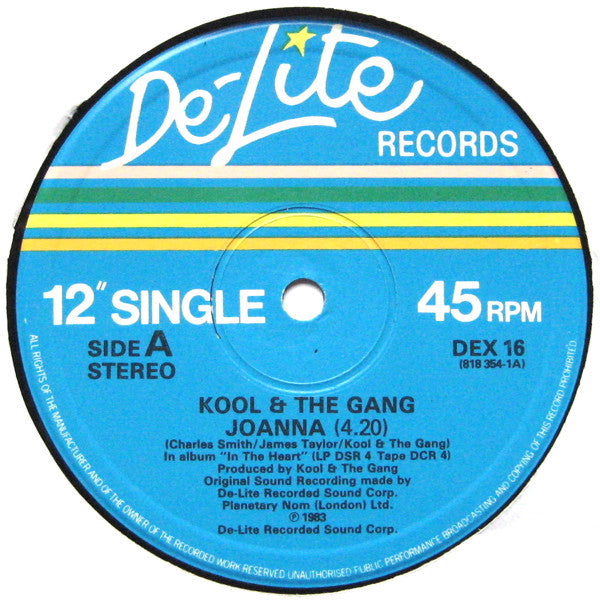 Kool And The Gang* – Joanna / Tonight / You Can Do It - 1983 UK Original VinylPursuit.com