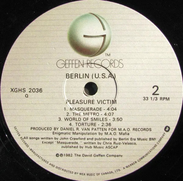 Berlin – Pleasure Victim - 1983 Original! VinylPursuit.com