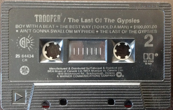 Trooper – The Last Of The Gypsies - 1989 Cassette VinylPursuit.com
