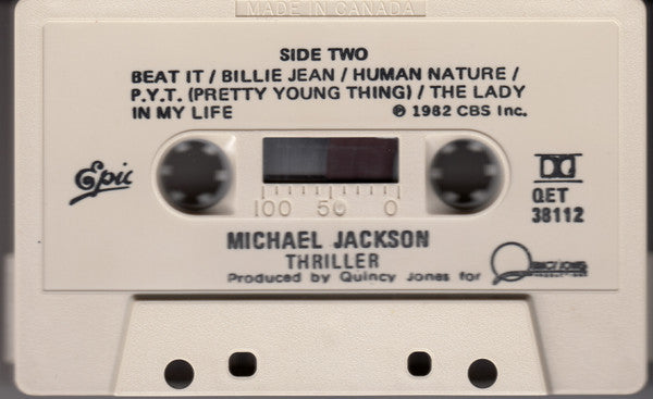 Michael Jackson – Thriller - 1982 Cassette VinylPursuit.com
