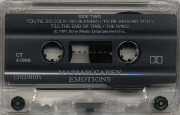 Mariah Carey – Emotions - 1991 Cassette VinylPursuit.com