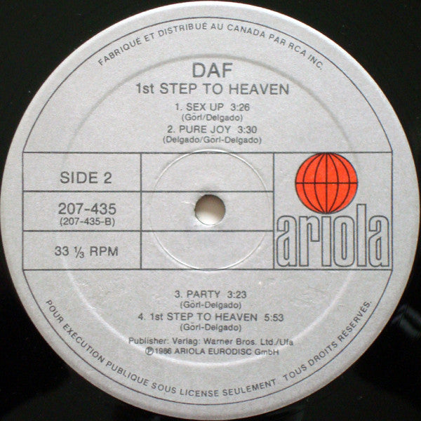 DAF - 1st Step To Heaven  - 1986 VinylPursuit.com