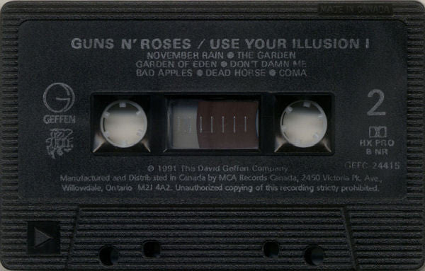 Guns N' Roses – Use Your Illusion I - 1991 Cassette VinylPursuit.com