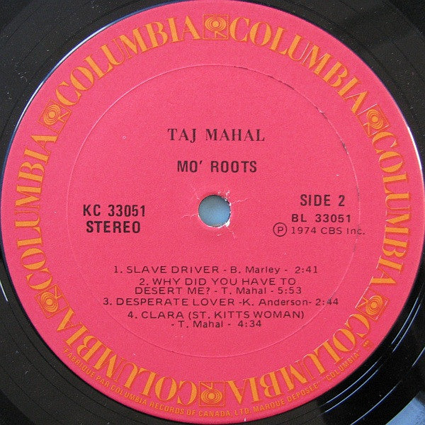 Taj Mahal – Mo' Roots - 1974 Original! VinylPursuit.com