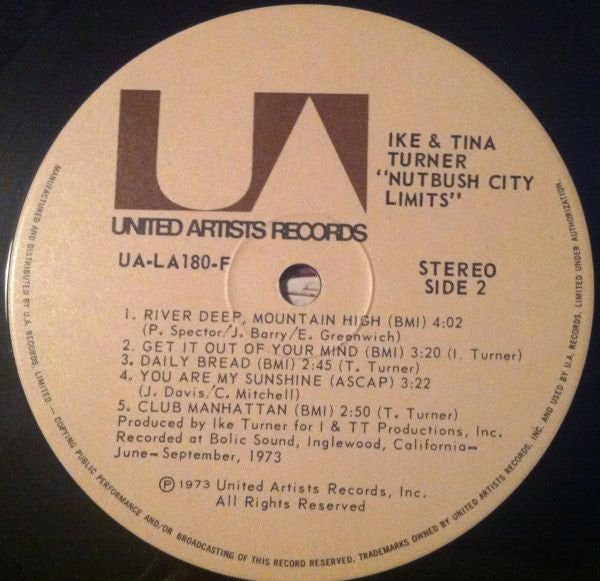 Ike & Tina Turner – Nutbush City Limits - 1973 Original VinylPursuit.com