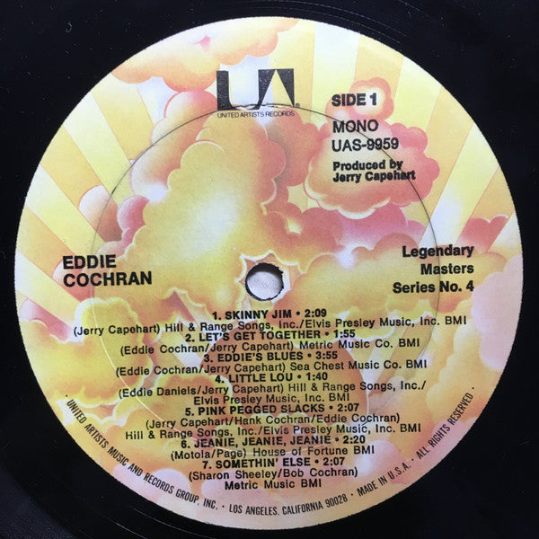 Eddie Cochran – 1980 Mono Pressing VinylPursuit.com