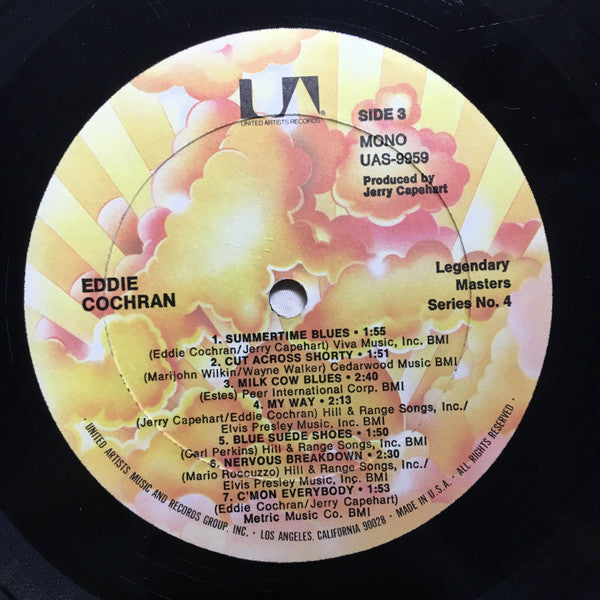 Eddie Cochran – 1980 Mono Pressing VinylPursuit.com