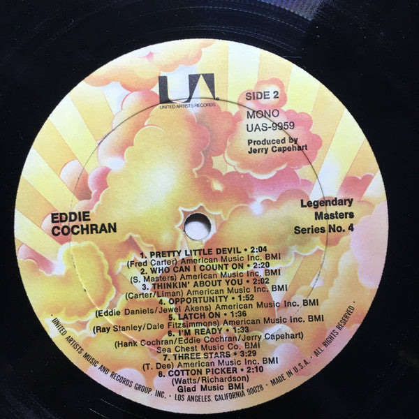 Eddie Cochran – 1980 Mono Pressing VinylPursuit.com