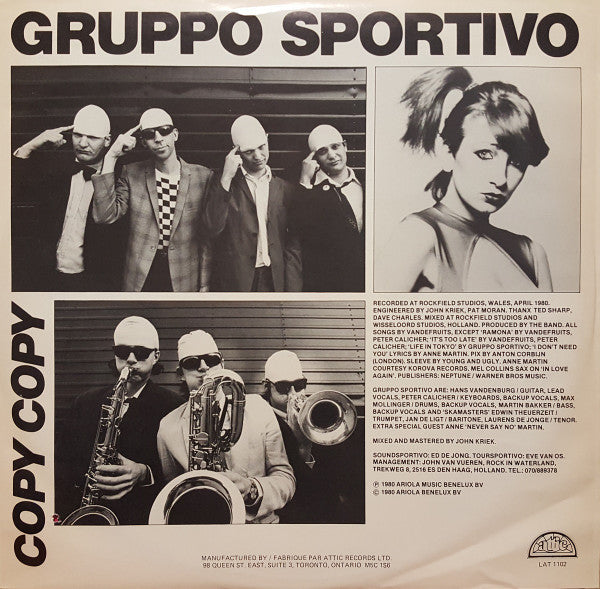 Gruppo Sportivo – 1980 Original VinylPursuit.com