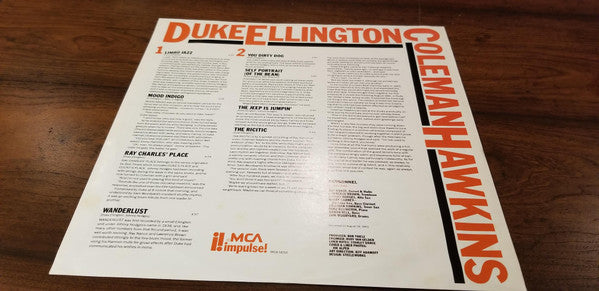 Duke Ellington, Coleman Hawkins – Duke Ellington Meets Coleman Hawkins - 1986 Remaster VinylPursuit.com