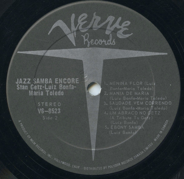 Stan Getz / Luiz Bonfá – Jazz Samba Encore! - Rare, 1973 Verve Pressing! VinylPursuit.com