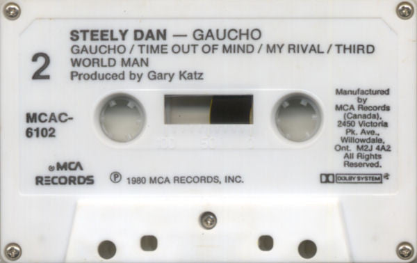 Steely Dan – Gaucho - 1980, Cassette VinylPursuit.com