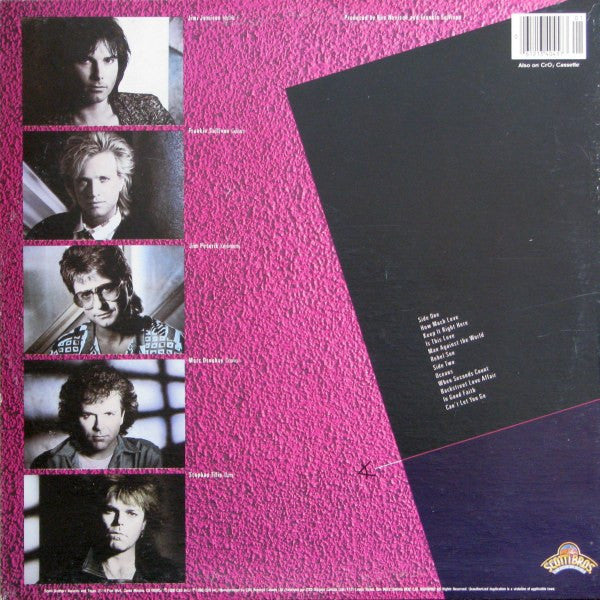 Survivor – When Seconds Count - 1986 Original Vinyl Pursuit Inc