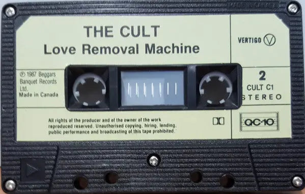 The Cult - Love Removal Machine - Cassette VinylPursuit.com