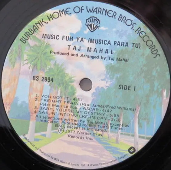 Taj Mahal – Music Fuh Ya (Musica Para Tu) - 1977 Original! VinylPursuit.com