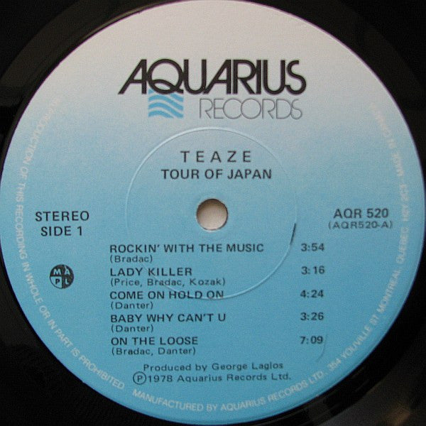 Teaze – Tour Of Japan - 1978 Original! VinylPursuit.com