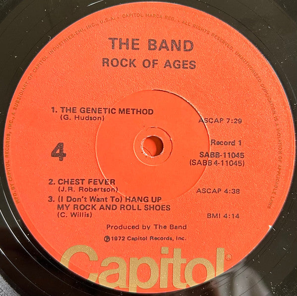 The Band – Rock Of Ages: The Band In Concert VinylPursuit.com