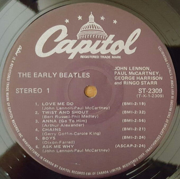 The Beatles – The Early Beatles - 1977 Pressing VinylPursuit.com