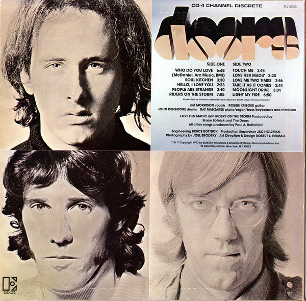 The Doors – The Best Of The Doors - 1984 Quadraphonic US Pressing VinylPursuit.com