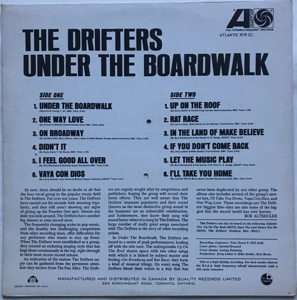 The Drifters – Under The Boardwalk - Early Mono Pressing! VinylPursuit.com