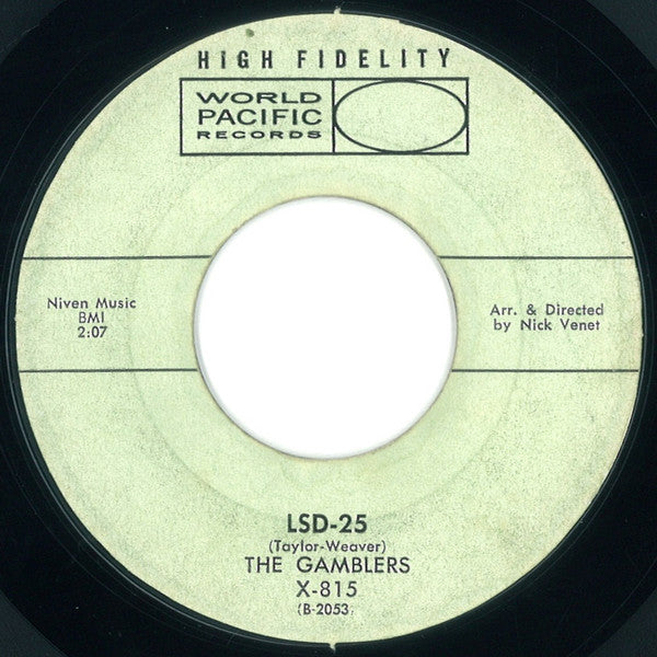 The Gamblers – Moon Dawg! / LSD-25 -  7" Single, 1960 Original Vinyl Pursuit Inc